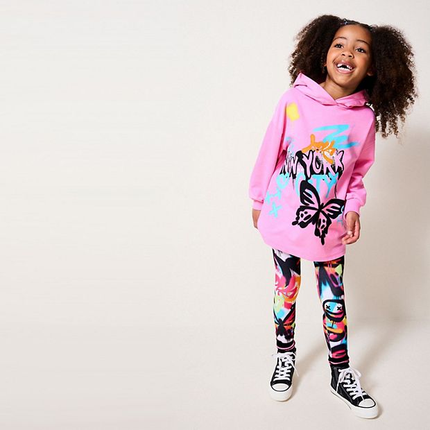 Girls 4-12 NEXT Graffiti Hoodie Set