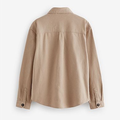 Boys 4-12 NEXT Brushed Neutral Overshirt