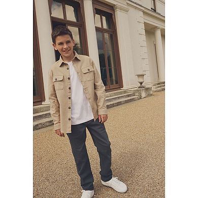 Boys 4-12 NEXT Brushed Neutral Overshirt