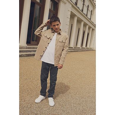Boys 4-12 NEXT Brushed Neutral Overshirt