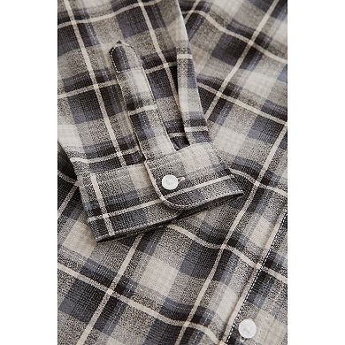 Boys 4-12 NEXT Long Sleeve Twill Check Shirt