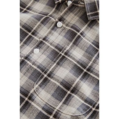 Boys 4-12 NEXT Long Sleeve Twill Check Shirt