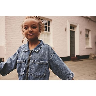 Girls 4-12 NEXT Denim Boilersuit