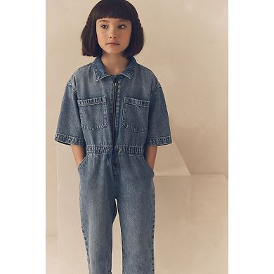 Girls 4-12 NEXT Denim Boilersuit