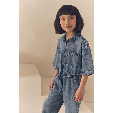 Girls 4-12 NEXT Denim Boilersuit