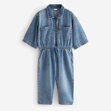Girls 4-12 NEXT Denim Boilersuit
