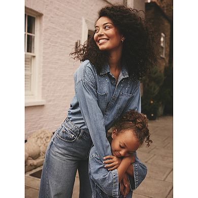 Girls 4-12 NEXT Denim Boilersuit