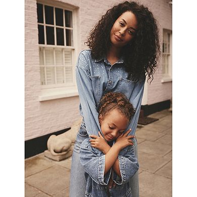 Girls 4-12 NEXT Denim Boilersuit