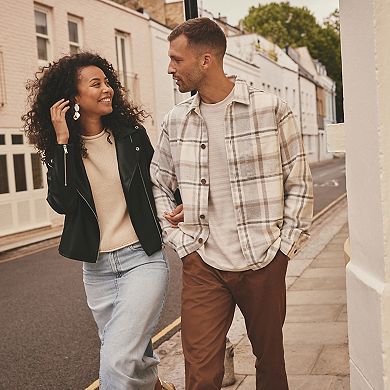 Men's NEXT Check Wool Blend Shacket