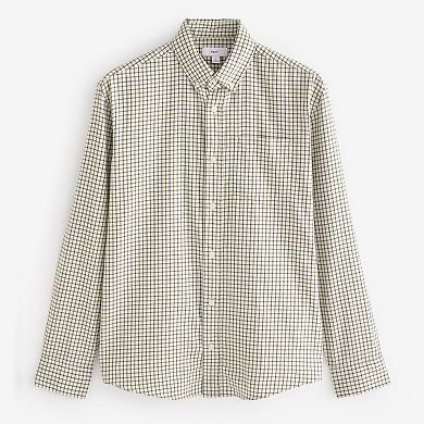 Men's NEXT Micro Check Long Sleeve Shirt