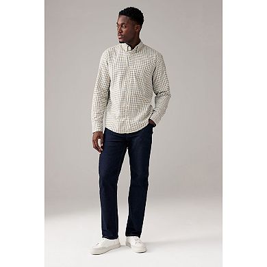 Men's NEXT Micro Check Long Sleeve Shirt