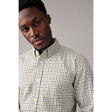 Men's NEXT Micro Check Long Sleeve Shirt