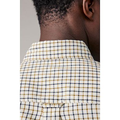 Men's NEXT Micro Check Long Sleeve Shirt
