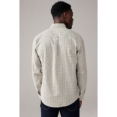 Men's NEXT Micro Check Long Sleeve Shirt