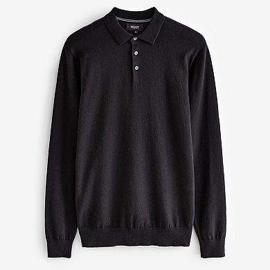 Men's NEXT Polo Button Sweater