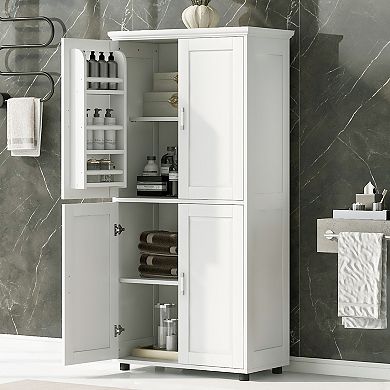 Merax Bathroom Floor Storage Cabinet