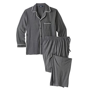 KingSize Men's Big & Tall Long Sleeve Pajama Set