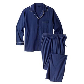 KingSize Men's Big & Tall Long Sleeve Pajama Set