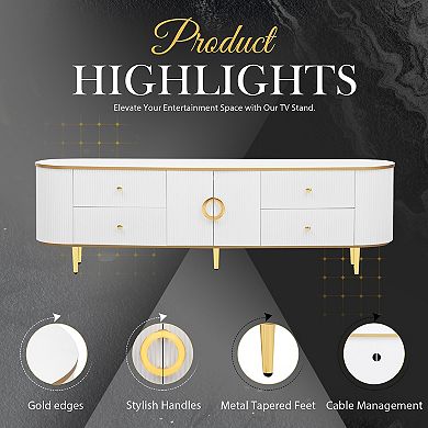 Merax Modern Tv Stand Console Table
