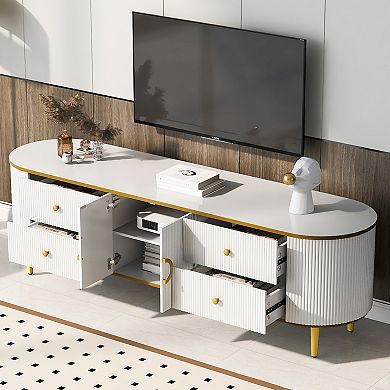 Merax Modern Tv Stand Console Table