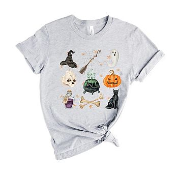Simply Sage Market Halloween Chart Stars Short Sleeve Tee