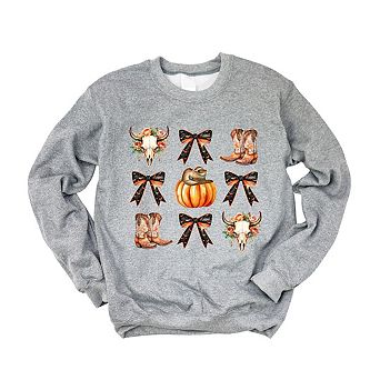 Coquette Western Halloween Chart Sweatshirt