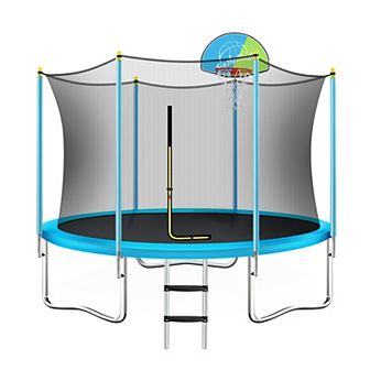 Merax 8ft Trampoline With Basketball Hoop And Ladder