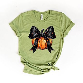 Coquette Halloween Pumpkin Short Sleeve Graphic Tee