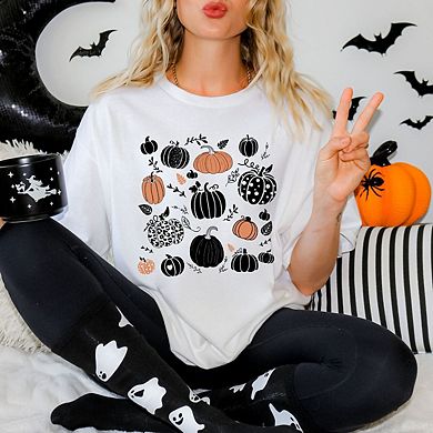 Simply Sage Market Halloween Pumpkins Garment Dyed Tee
