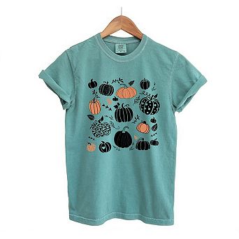 Simply Sage Market Halloween Pumpkins Garment Dyed Tee