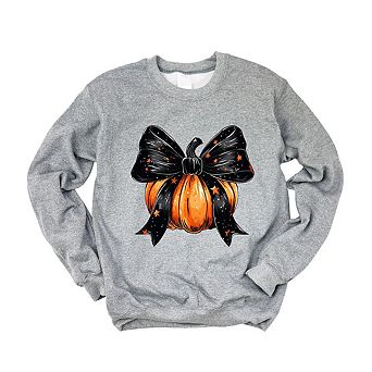 Coquette Halloween Pumpkin Sweatshirt