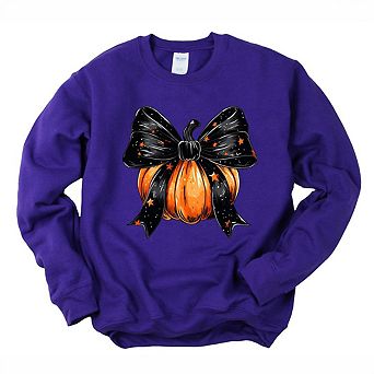 Coquette Halloween Pumpkin Sweatshirt