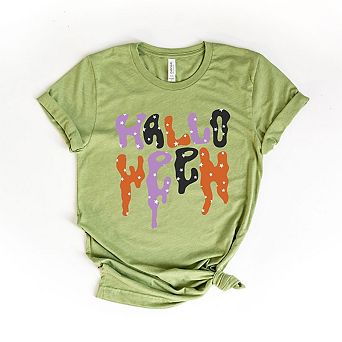 Dripping Halloween Stars Short Sleeve Graphic Tee