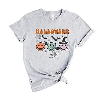 Simply Sage Market Halloween Smiley Faces Short Sleeve Tee