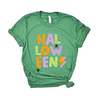 Halloween Lightning Bolt Colorful Short Sleeve Graphic Tee