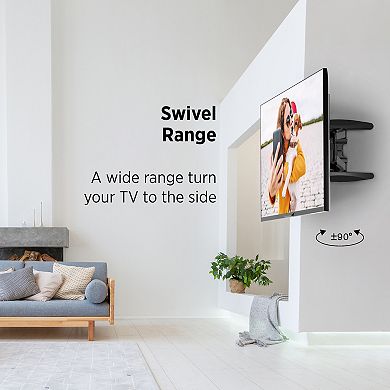 ProMounts Premium Articulating/Full Motion TV Wall Mount for 42 to 82 inch TVs Holds up to 100 lbs
