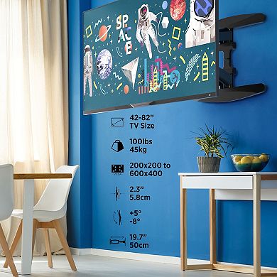 ProMounts Premium Articulating/Full Motion TV Wall Mount for 42 to 82 inch TVs Holds up to 100 lbs