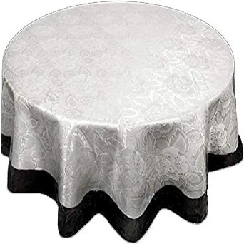 Round Vinyl Tablecloth Protector 70-inch Round
