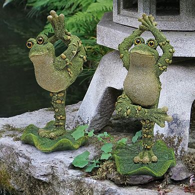 Boogie Down, Dancing Frog Statues: Set Of Two