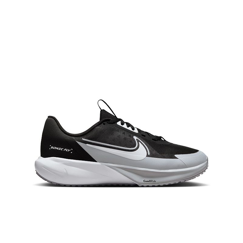 Nike Sonic Fly Kids Running Shoes, Boy's, Size: 6, Black White