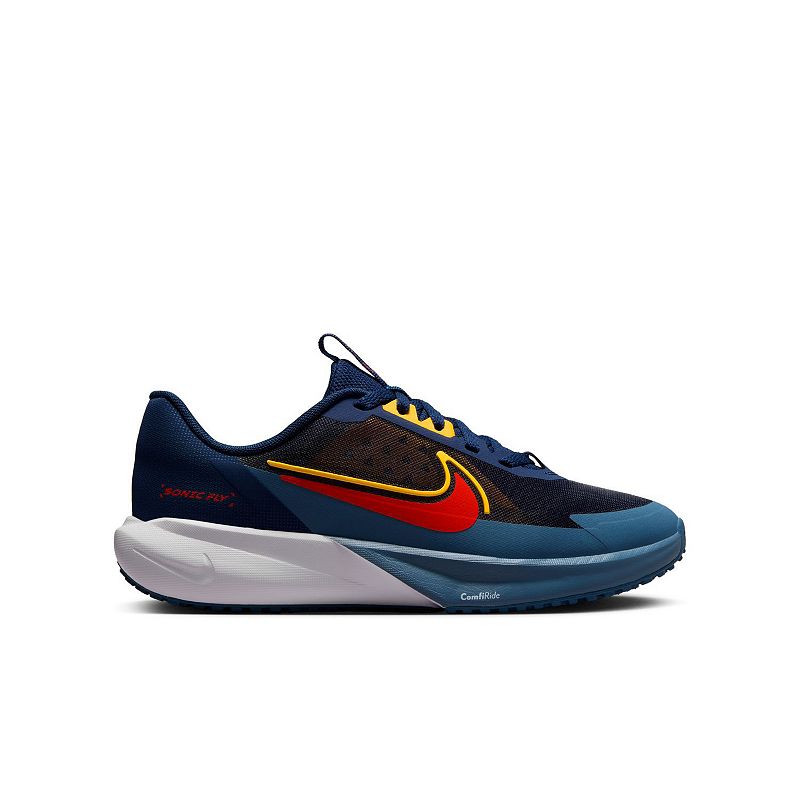 Nike Sonic Fly Kids Running Shoes, Boy's, Size: 5, Black Navy