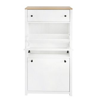 Merax Freestanding Shoe Rack With Adjustable Panel