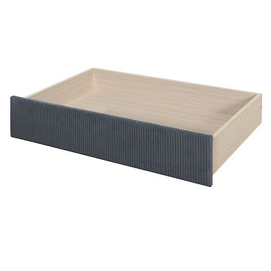 Merax Corduroy Daybed With Two Drawers Sofa Bed