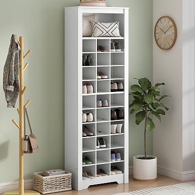 Merax Contemporary Shoe Cabinet With Multiple Storage