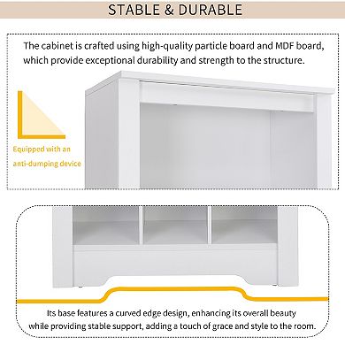 Merax Contemporary Shoe Cabinet With Multiple Storage
