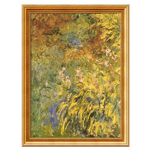 Irises Framed Art Print by Claude Monet