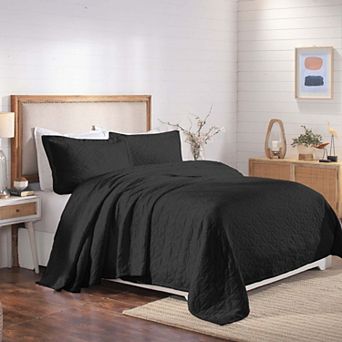 SUPERIOR Serenity Matelasse Weave Jacquard Celtic Circle Bedspread and Sham Set