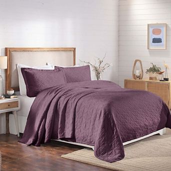 SUPERIOR Serenity Matelasse Weave Jacquard Celtic Circle Bedspread and Sham Set