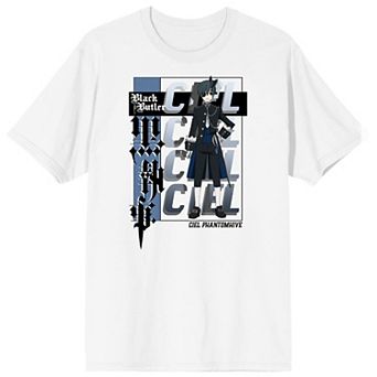 Men's Black Butler Ciel Graphic Tee