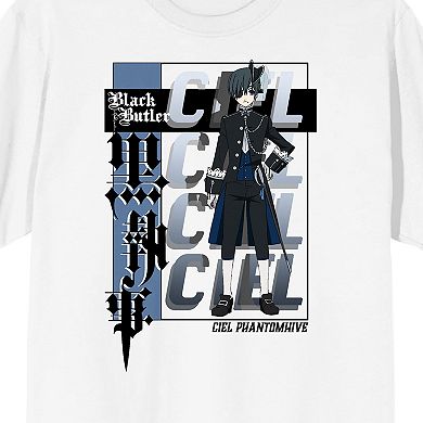 Men's Black Butler Ciel Graphic Tee